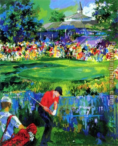 Valhalla Golf painting - Leroy Neiman Valhalla Golf art painting